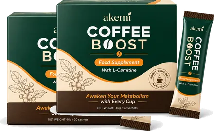 Akemi Coffee Boost 2 boxes, 40 sachets